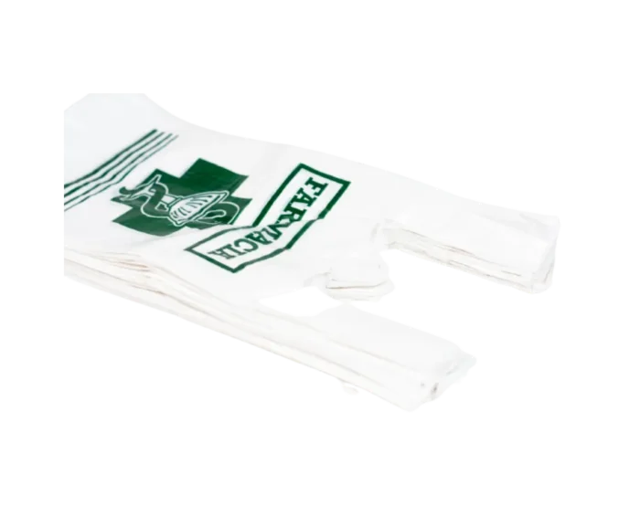 BOLSA CAMISETA AD IMPRESAS FARMACIA _ HELADO