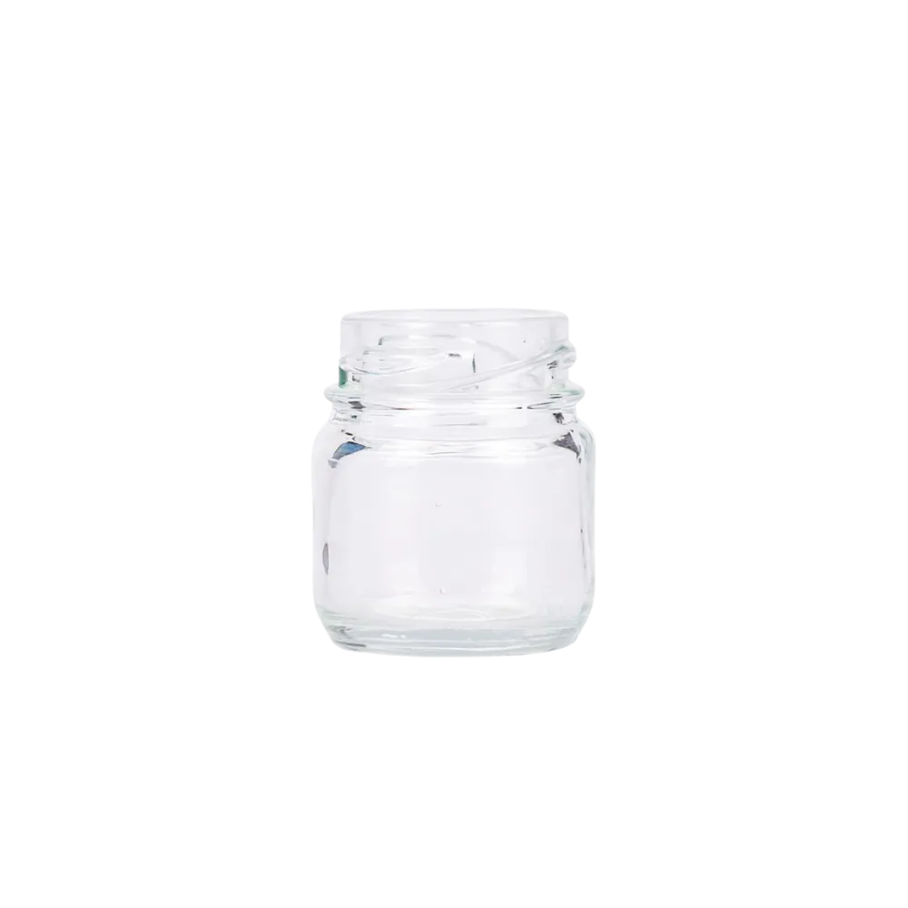 Frasco vidrio mini dulce redondo 40cc T38mm