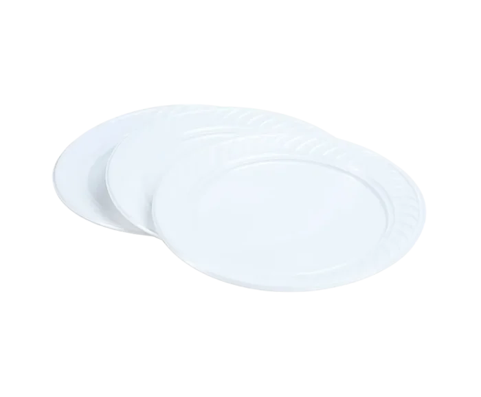 Platos postre ECO blancos