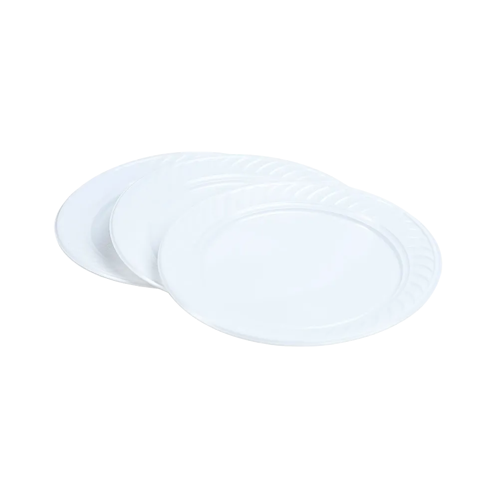 Platos postre ECO blancos