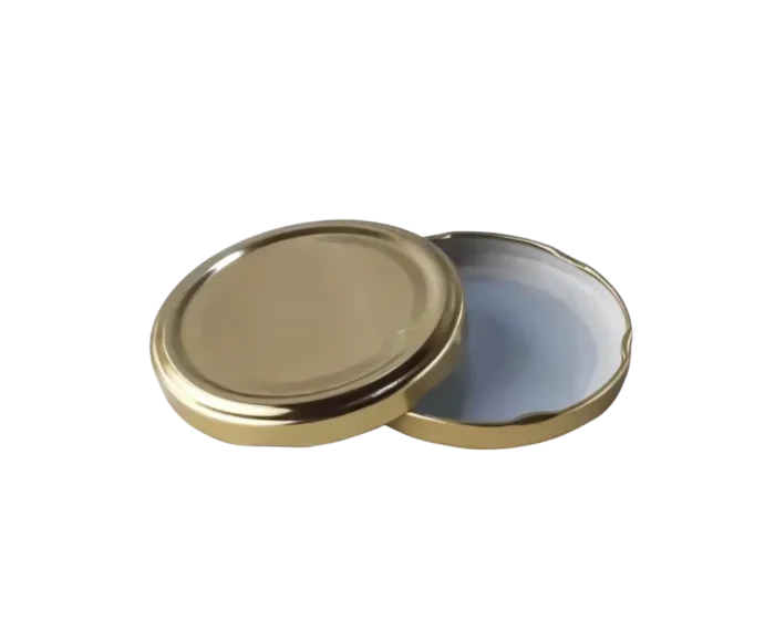 Tapa frasco vidrio axial dorada